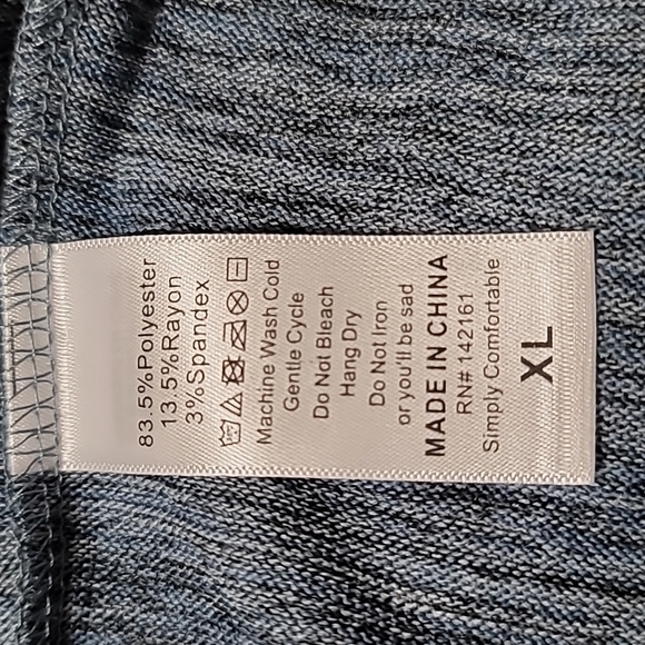 🆕️ LuLaRoe "JOY" Vest XL New With Tags *Firm* Heathered blue - Picture 4 of 8